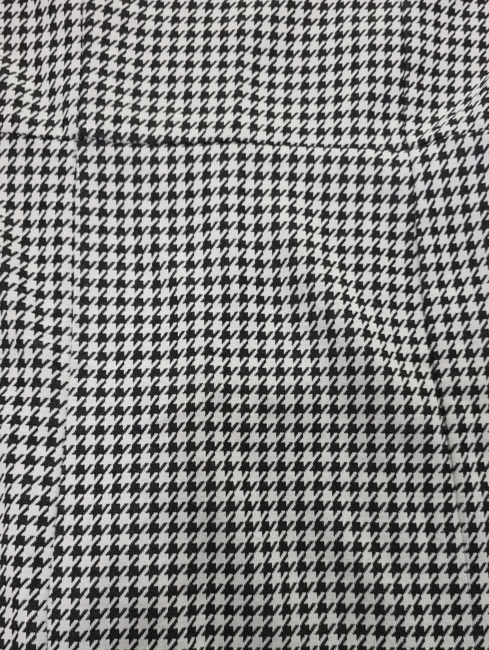 art class Black and White Houndstooth Spaghetti Strap Mini Dress